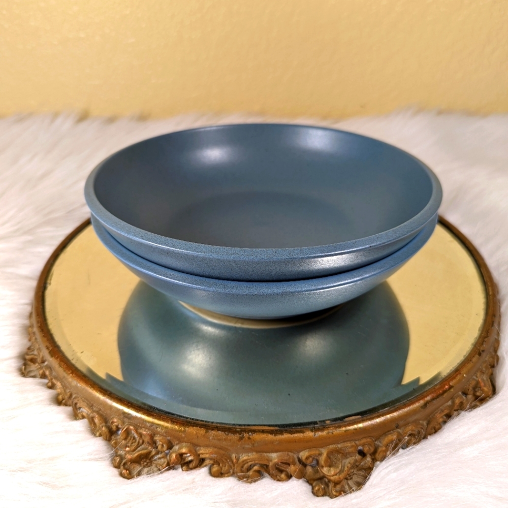Calvin Klein Set Of 2 The Khaki Collection Cargo Salad Soup Bowls